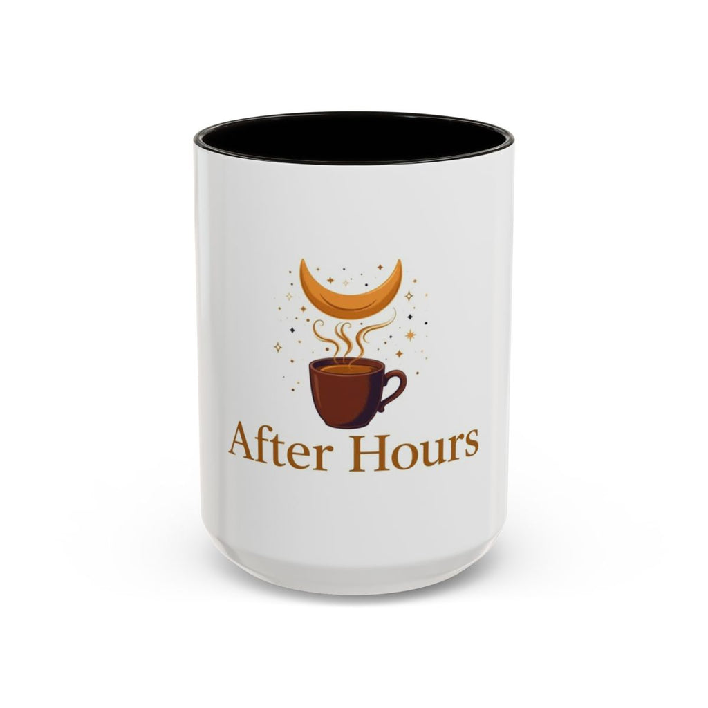 After Hours color accent ceramic coffee mug — Amanda’s Brew House
