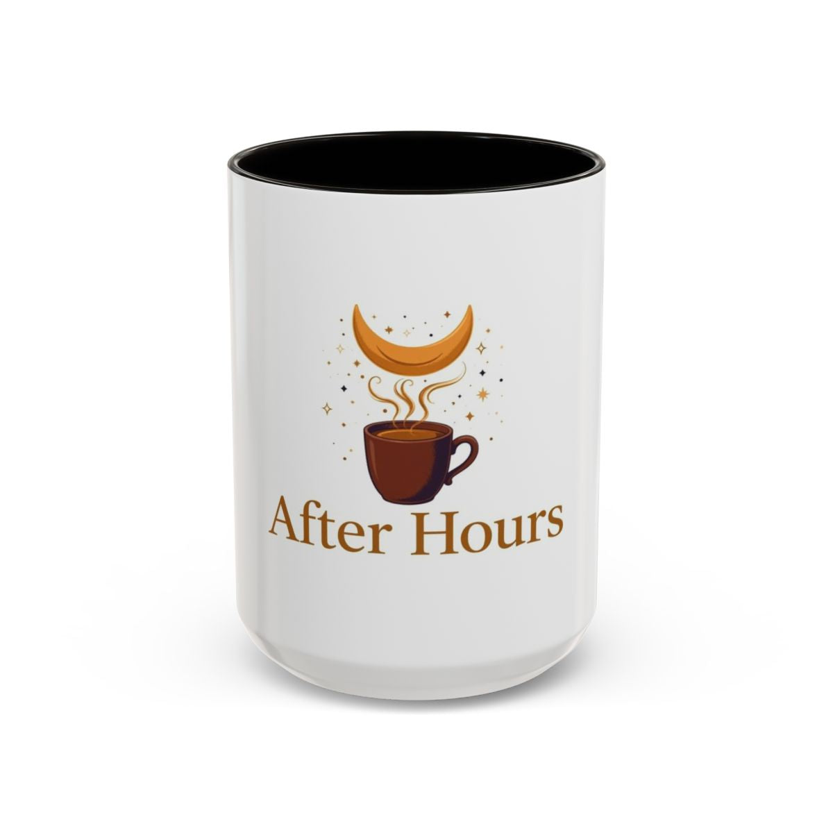 After Hours color accent ceramic coffee mug — Amanda’s Brew House