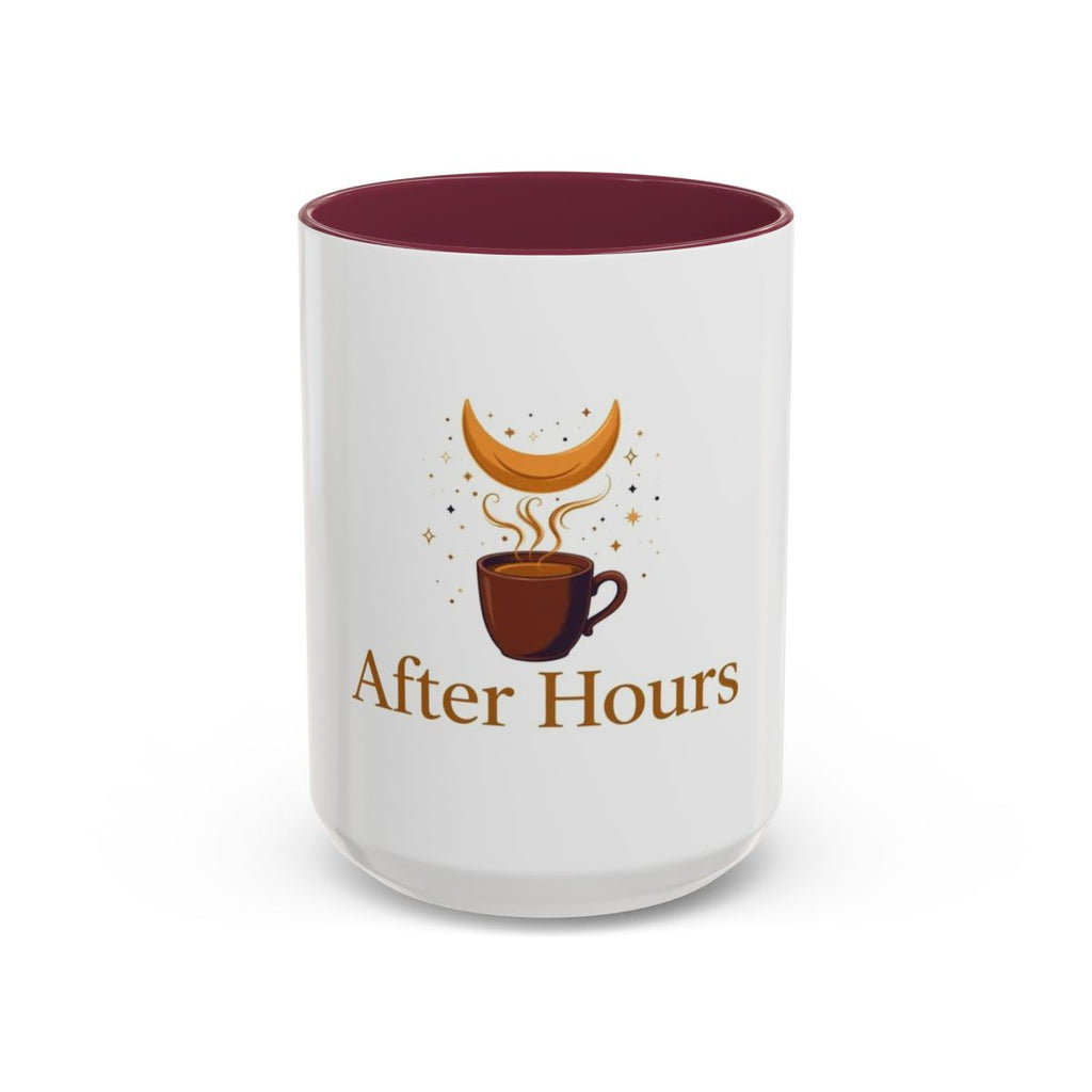 After Hours color accent ceramic coffee mug — Amanda’s Brew House