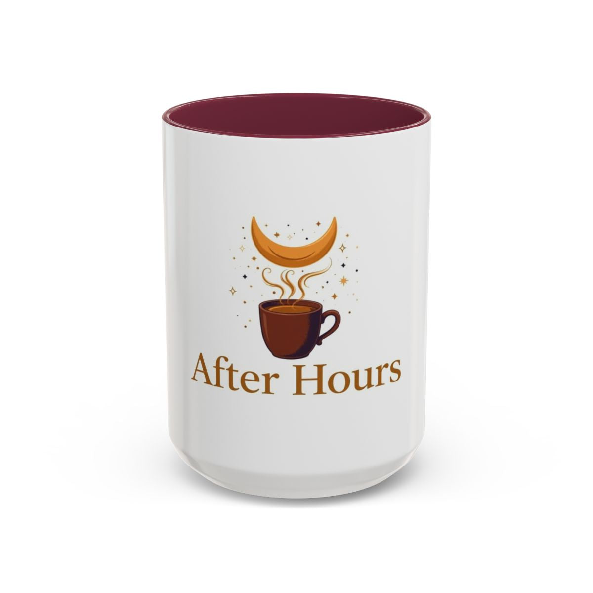 After Hours color accent ceramic coffee mug — Amanda’s Brew House