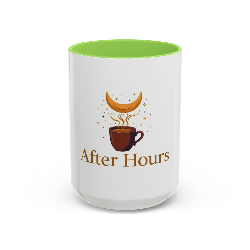 After Hours color accent ceramic coffee mug — Amanda’s Brew House