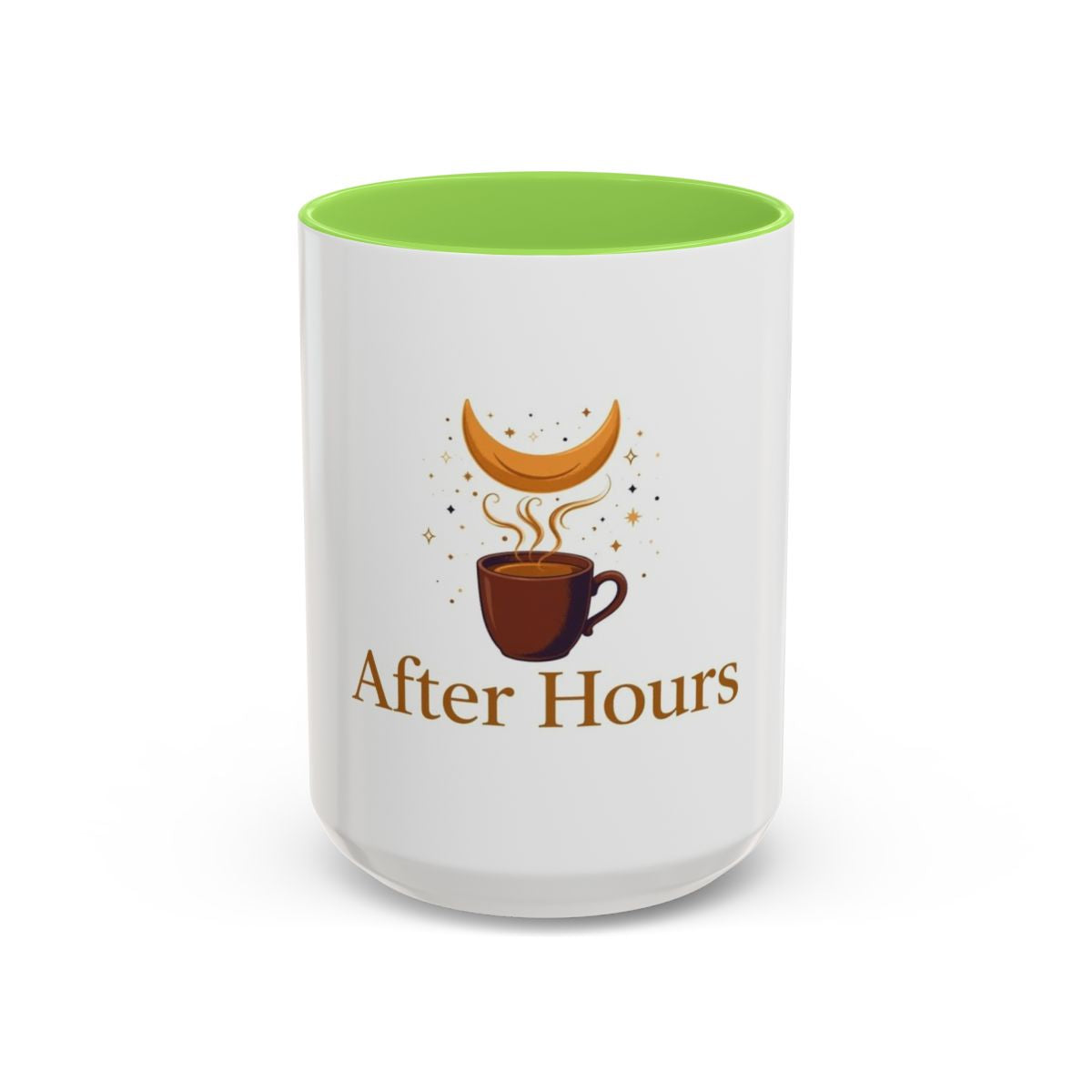 After Hours color accent ceramic coffee mug — Amanda’s Brew House