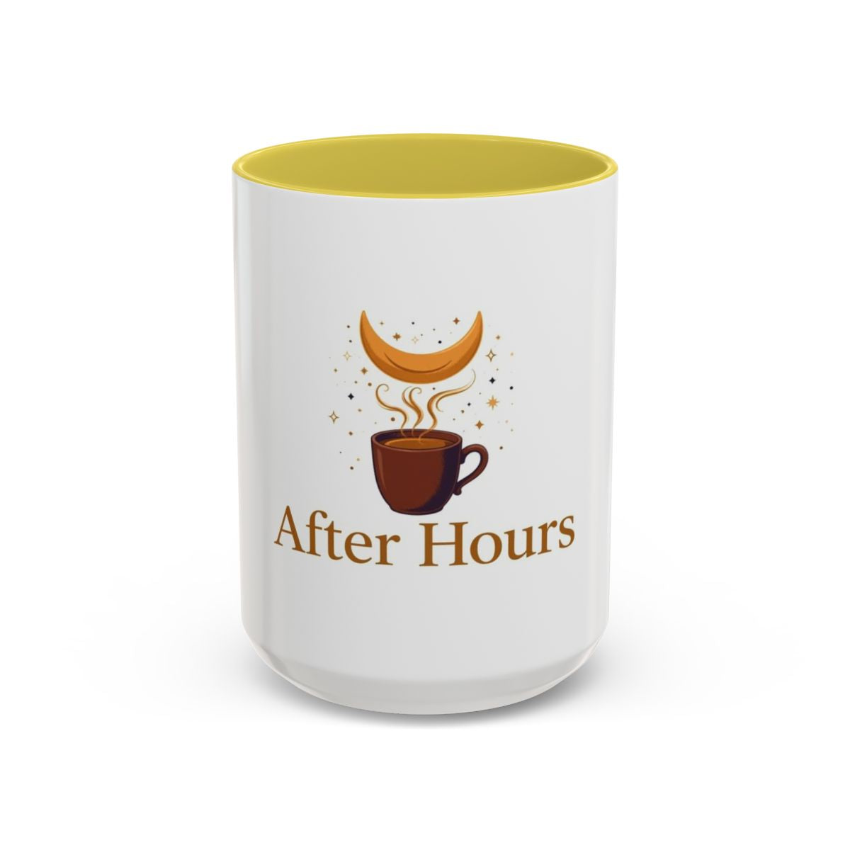 After Hours color accent ceramic coffee mug — Amanda’s Brew House